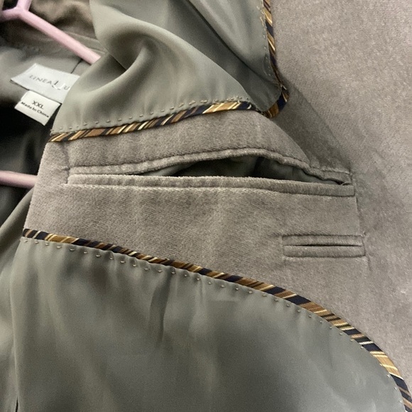 Lineal Juomo velvet grey blazer - Picture 5 of 12